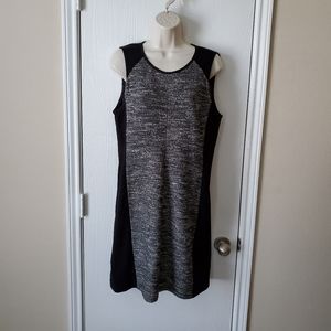 Eileen Fisher Colorblock Tweed Dress